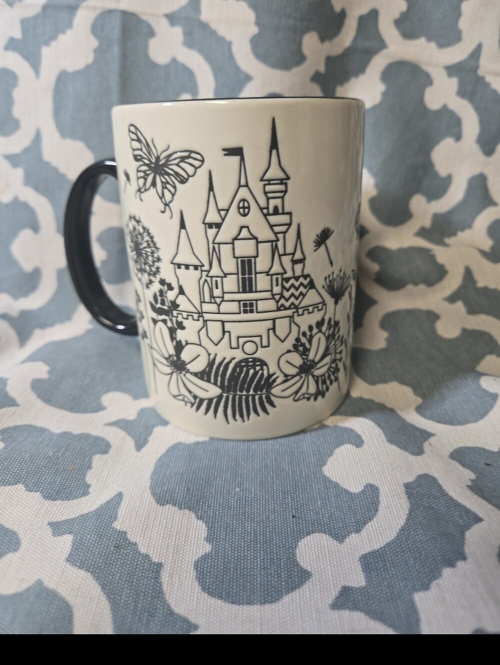 Disney Coffee Mug - Fantasyland Castle Flowers